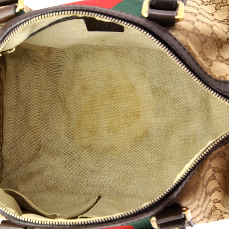 Vintage Web Boston Bag Gg Canvas Medium