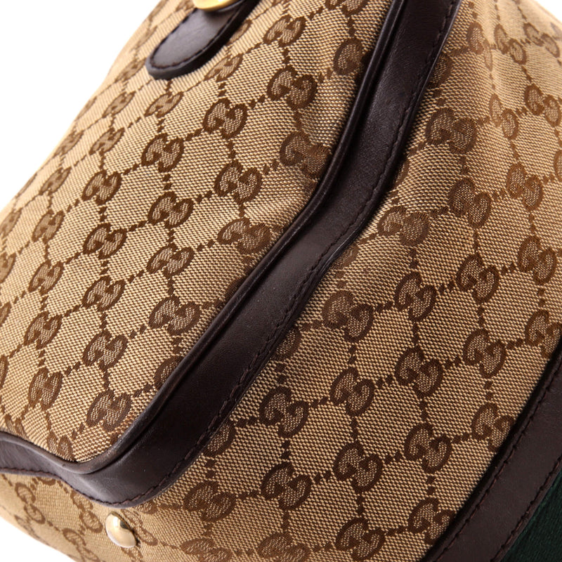 Vintage Web Boston Bag Gg Canvas Medium