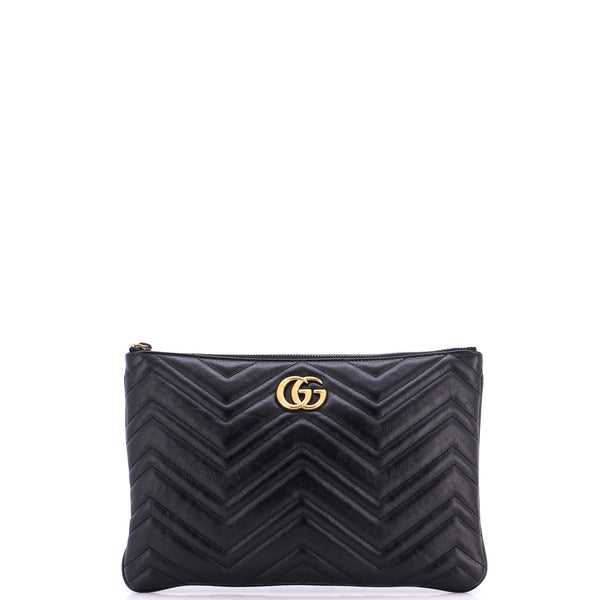 Gg Marmont Clutch Matelasse Leather