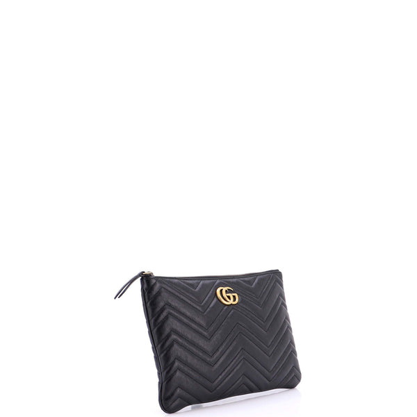 Gg Marmont Clutch Matelasse Leather