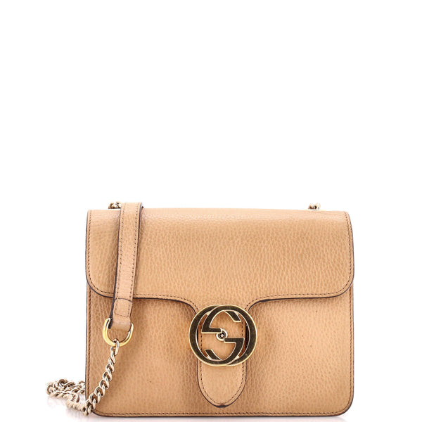 Interlocking Shoulder Bag Leather Small