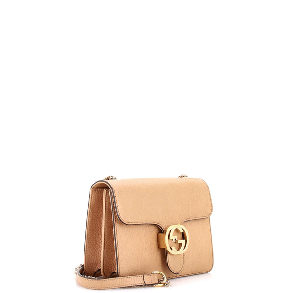 Interlocking Shoulder Bag Leather Small