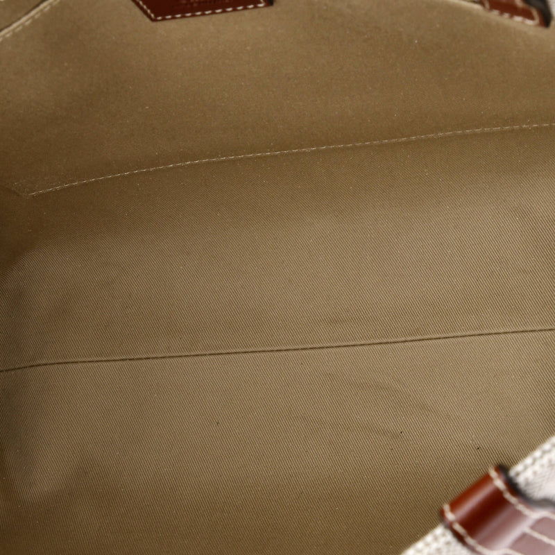 Woody Tote Canvas With Leather Medium