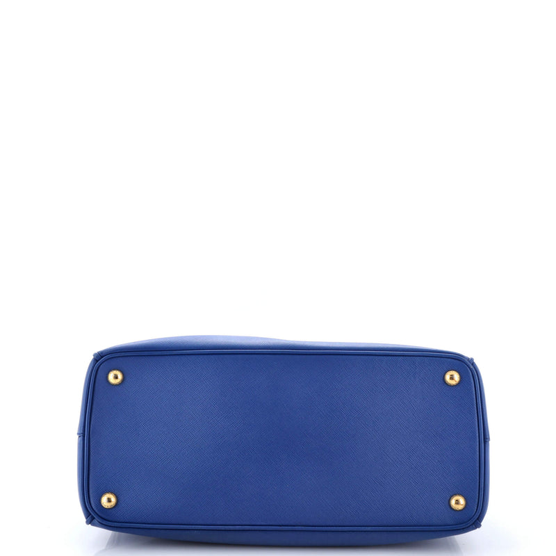 Double Zip Lux Tote Saffiano Leather