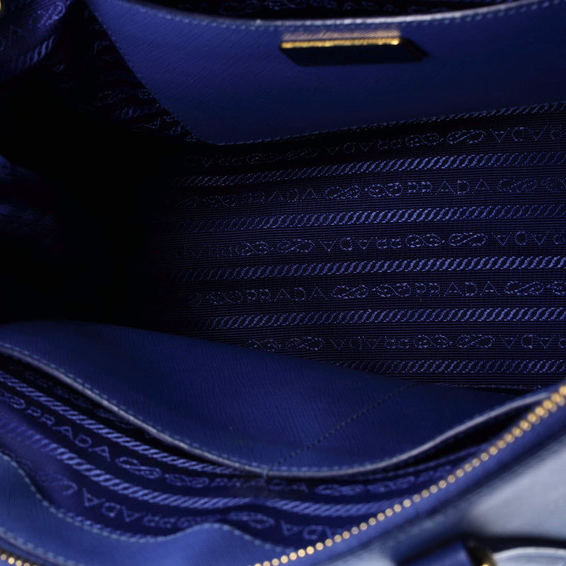 Double Zip Lux Tote Saffiano Leather