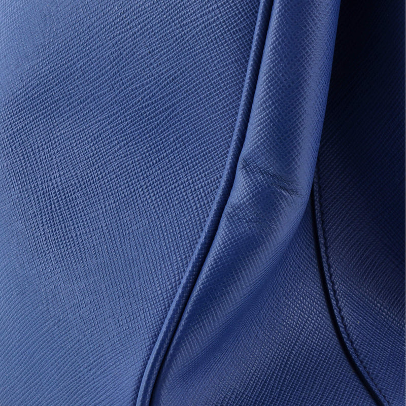 Double Zip Lux Tote Saffiano Leather