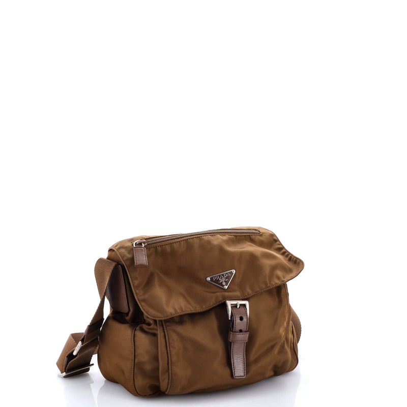 Buckle Messenger Bag Tessuto Small