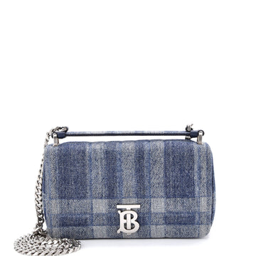 Lola Crossbody Bag Quilted Printed Denim