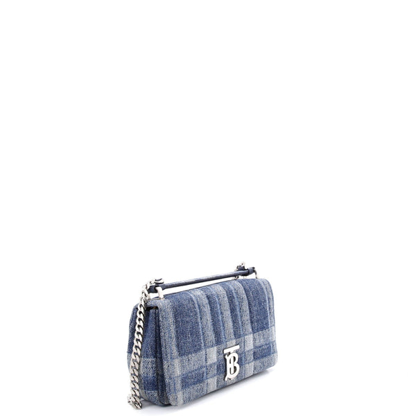 Lola Crossbody Bag Quilted Printed Denim