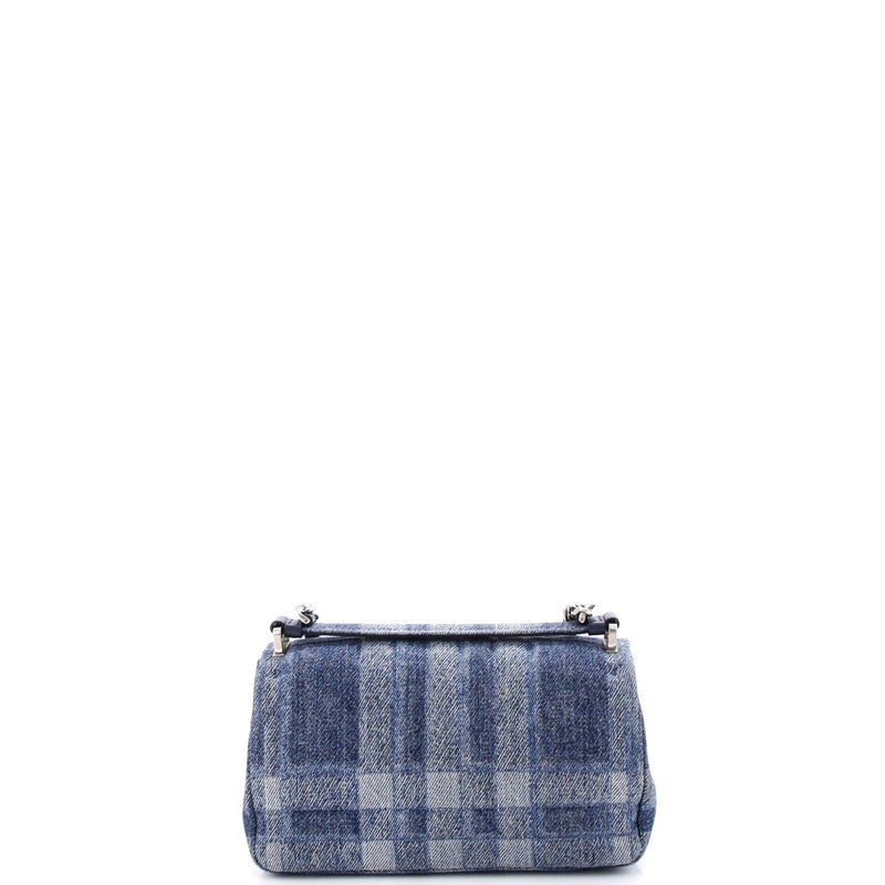 Lola Crossbody Bag Quilted Printed Denim