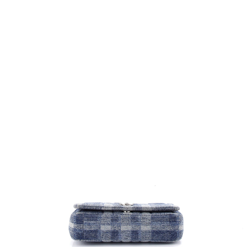 Lola Crossbody Bag Quilted Printed Denim