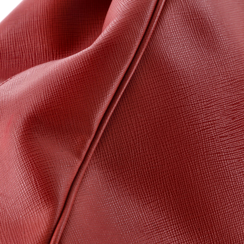 Double Zip Lux Tote Saffiano Leather