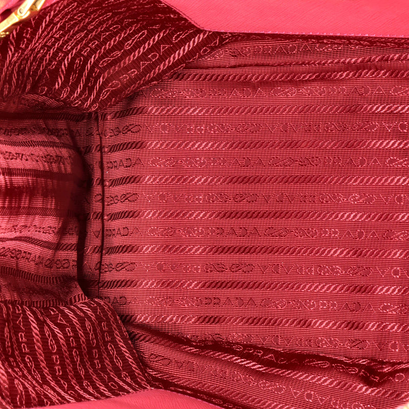 Double Zip Lux Tote Saffiano Leather