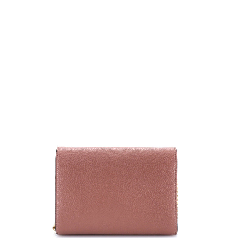 Gg Marmont Chain Wallet Leather Mini