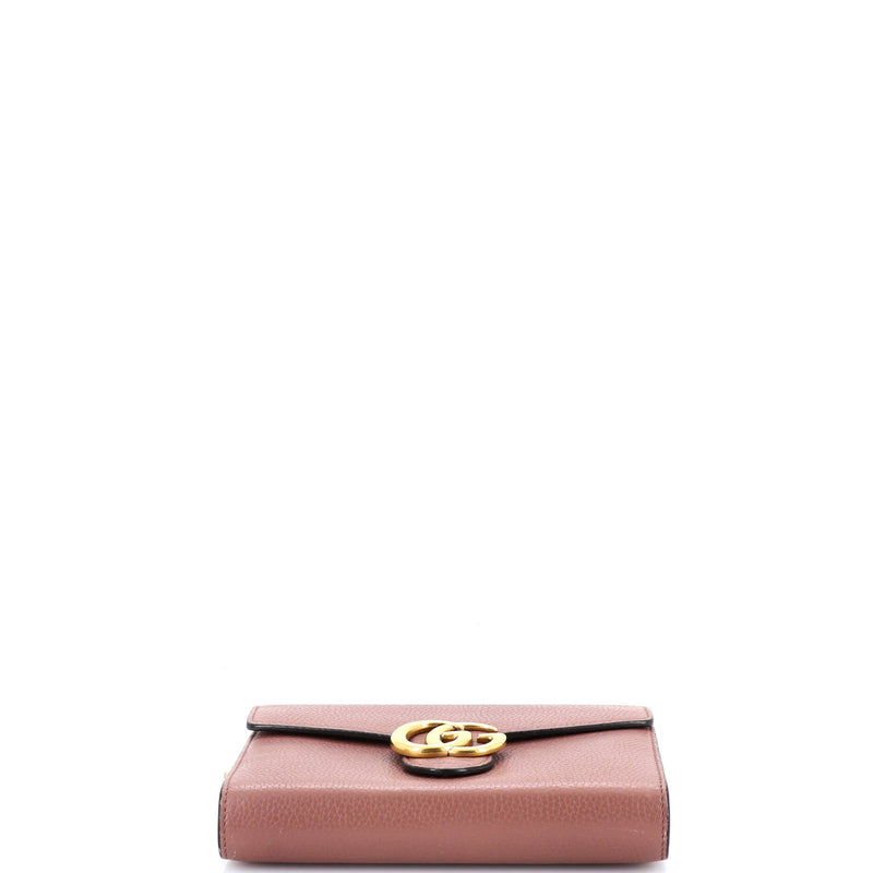 Gg Marmont Chain Wallet Leather Mini