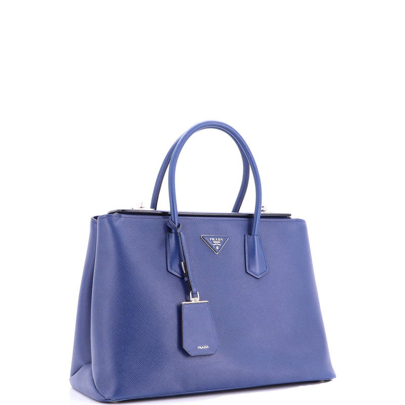 Turnlock Cuir Twin Tote Saffiano Leather