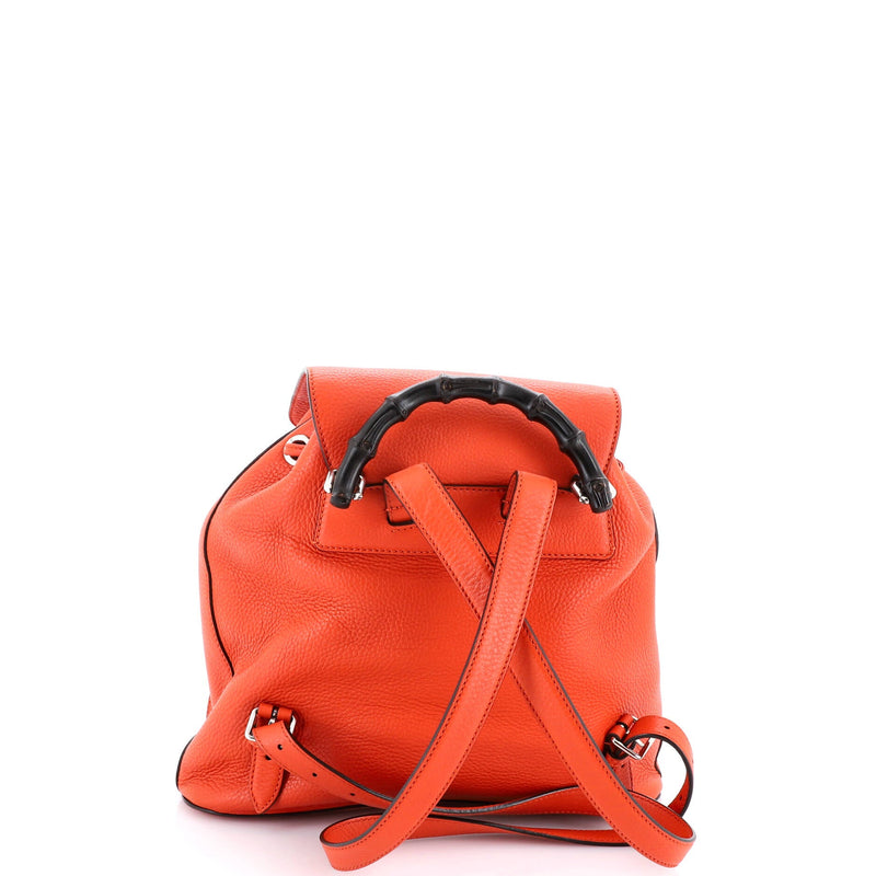 Bamboo Tassel Backpack Leather Medium