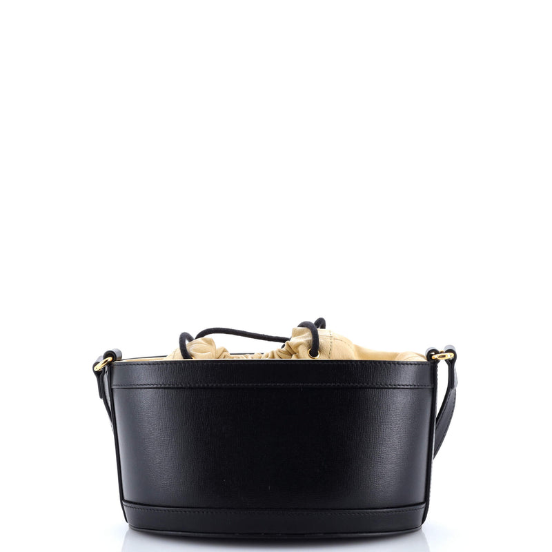 Horsebit Bucket Crossbody Bag Leather
