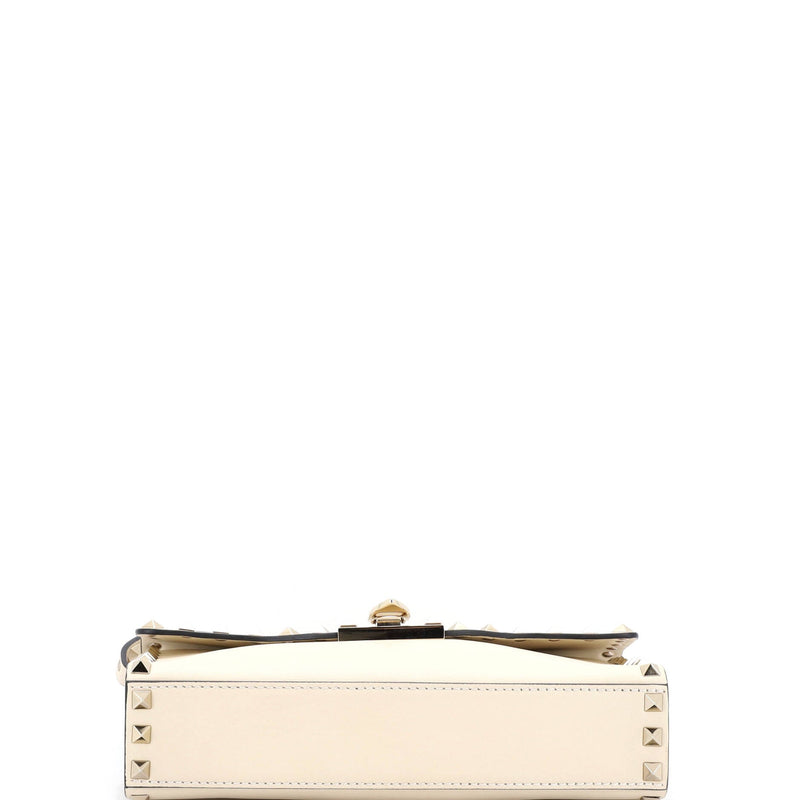 Rockstud Flip Lock Flap Bag Leather