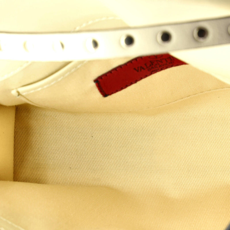 Rockstud Flip Lock Flap Bag Leather