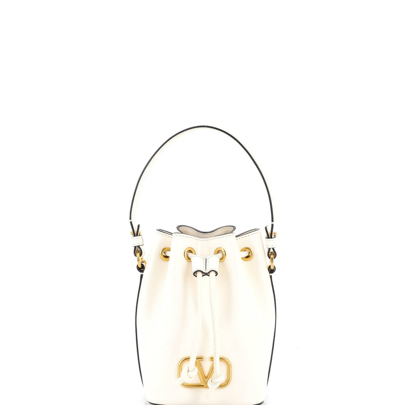 Vlogo Signature Bucket Bag Leather Mini
