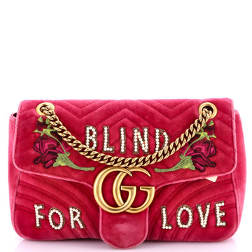 Gg Marmont Flap Bag Embroidered