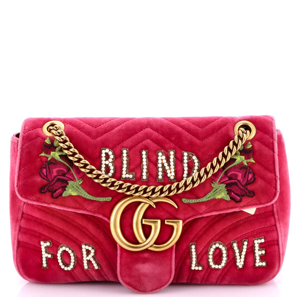 Gg Marmont Flap Bag Embroidered