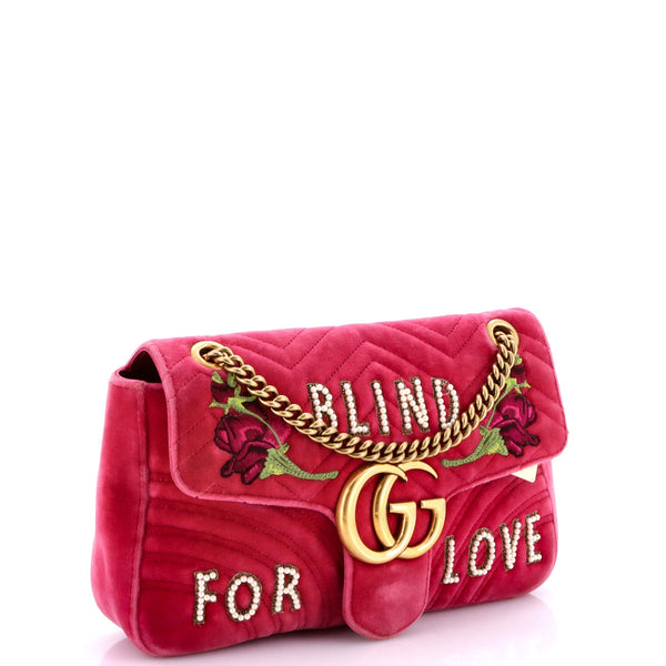 Gg Marmont Flap Bag Embroidered