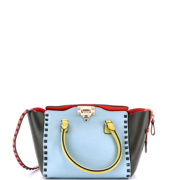 Rockstud Tote Rigid Leather Small