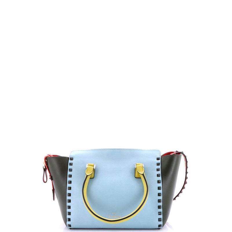 Rockstud Tote Rigid Leather Small