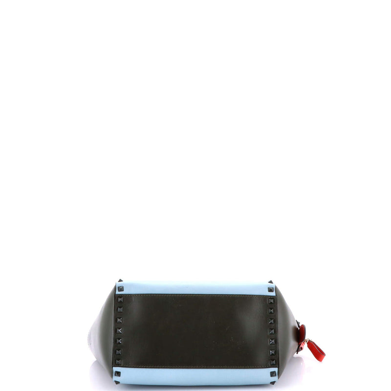 Rockstud Tote Rigid Leather Small