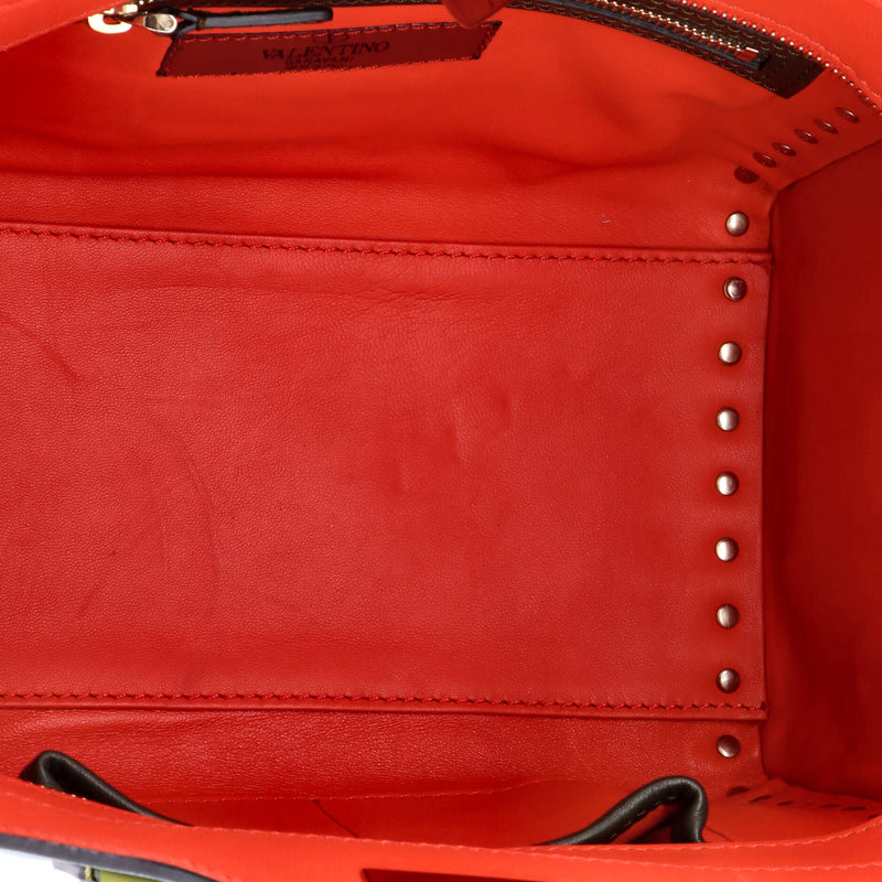 Rockstud Tote Rigid Leather Small