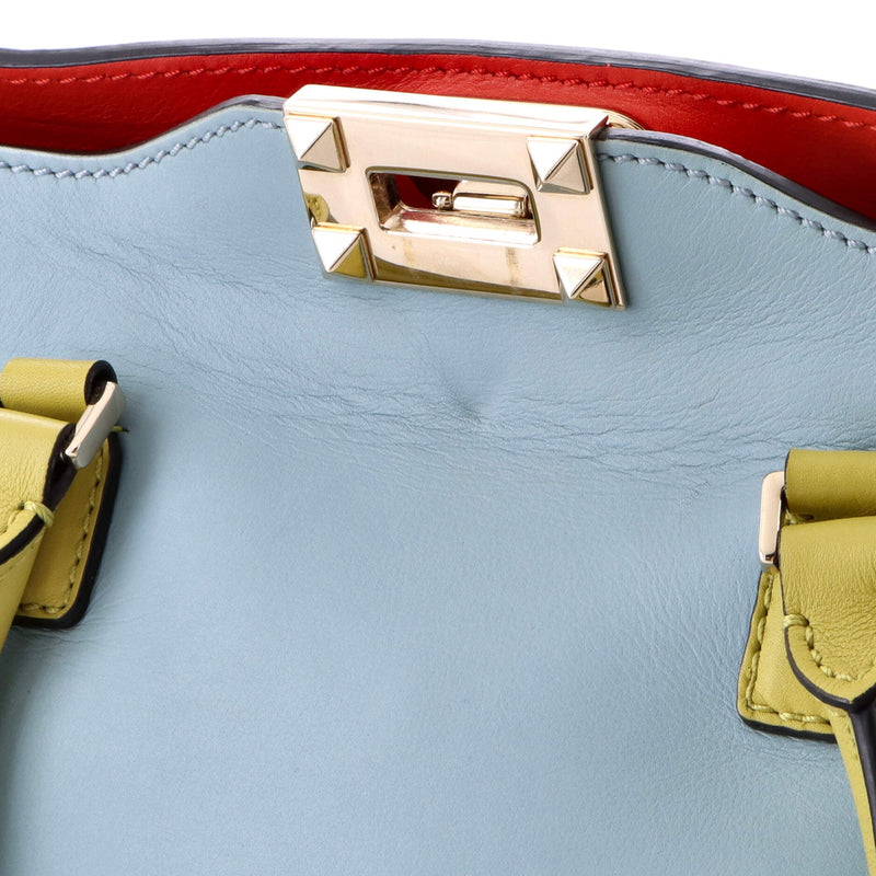 Rockstud Tote Rigid Leather Small