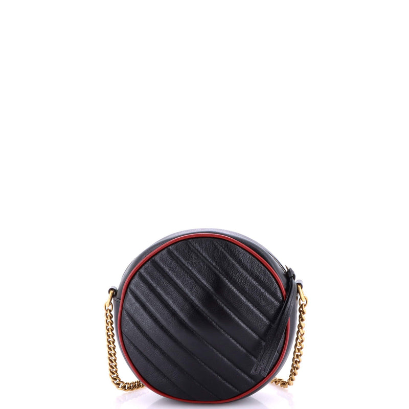 Gg Marmont Round Shoulder Bag Matelasse