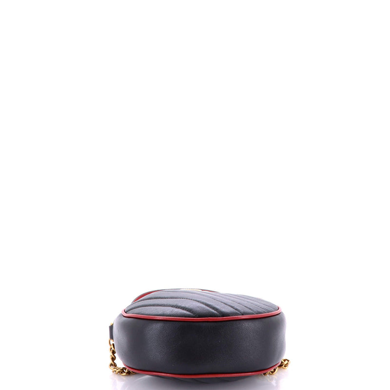Gg Marmont Round Shoulder Bag Matelasse