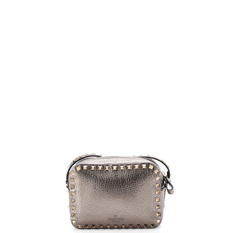Rockstud Camera Crossbody Bag Leather