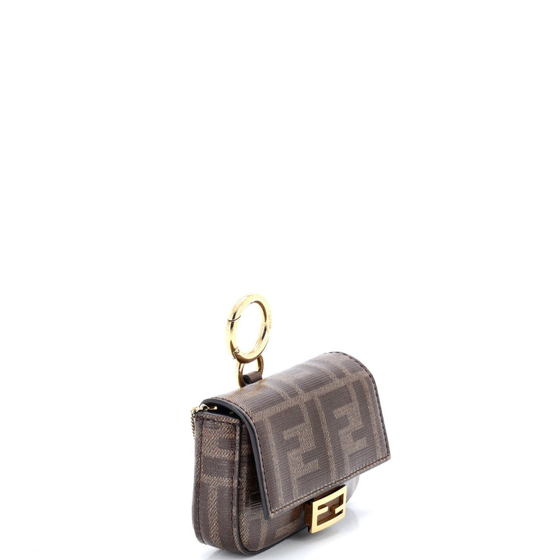 Chain Baguette Charm Bag Zucca Coated
