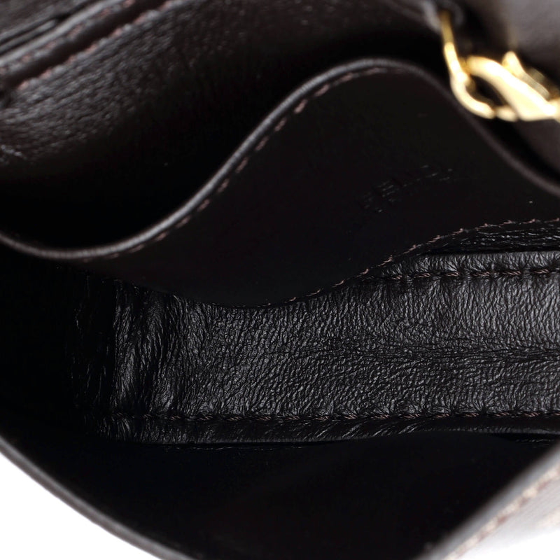 Chain Baguette Charm Bag Zucca Coated