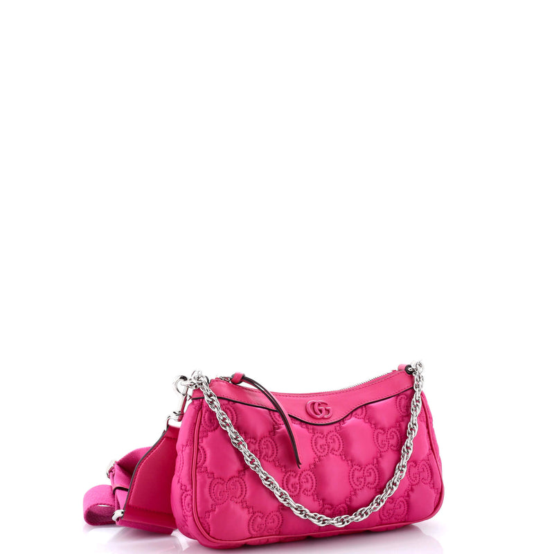 Zip Shoulder Bag Gg Embossed Matelasse