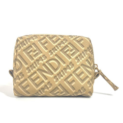 Zip Waist Bag Zucca Embossed Leather