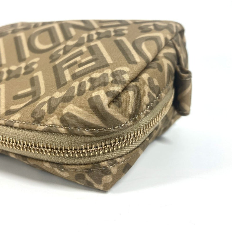 Zip Waist Bag Zucca Embossed Leather