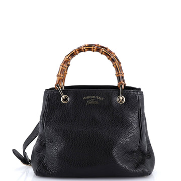 Bamboo Shopper Tote Leather Small