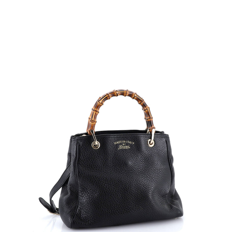 Bamboo Shopper Tote Leather Small