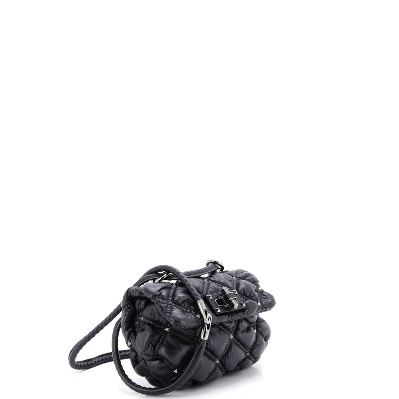 Spikeme Flap Bag Quilted Leather Small