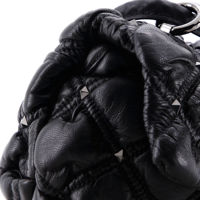 Spikeme Flap Bag Quilted Leather Small