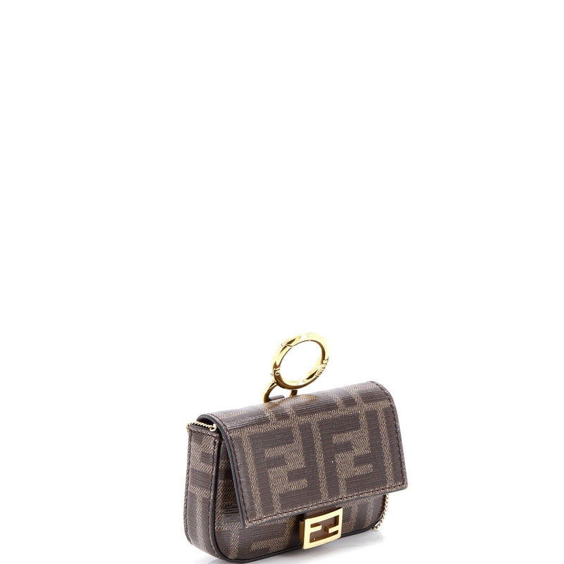Chain Baguette Charm Bag Zucca Coated