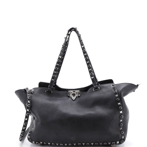 Rolling Rockstud Tote Leather With