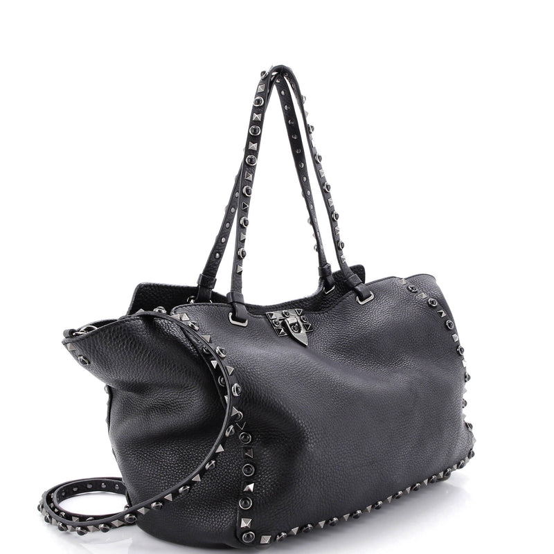Rolling Rockstud Tote Leather With