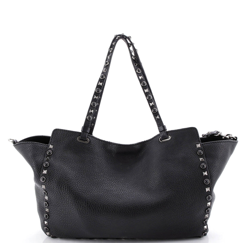 Rolling Rockstud Tote Leather With