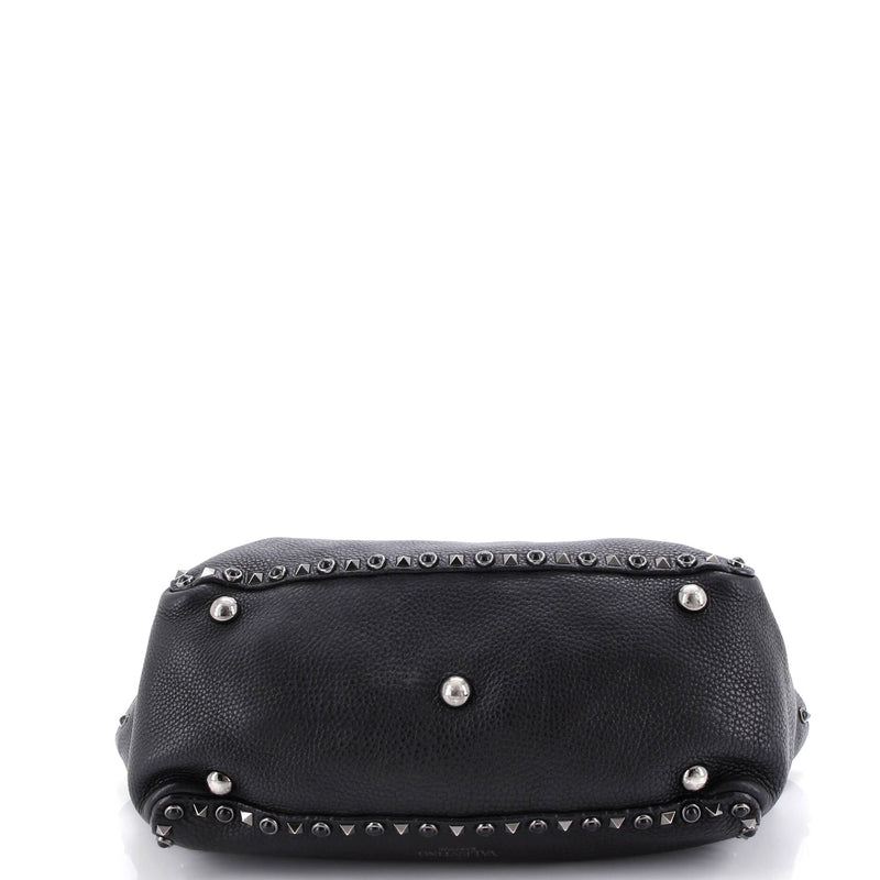 Rolling Rockstud Tote Leather With